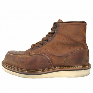 レッドウィング REDWING 1907 6インチ クラシックモック ワーク ブーツ シューズ カッパー ラフアンドタフ レザー 2013年製 サイズ26cm