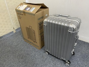 26921C0800）開封済未使用品 トライデント キャリーバック 機内持ち込みＳサイズ 3.3Ｌ ダイヤル アルミ調 TSA 4輪静音 TRI130-48