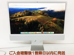 Apple iMac 24型4480x2520 Sonoma14.7.2 M1 メモリ8GB SSD256GB 無線 モニタ一体型PC 動作確認済 C01-474jy/G4