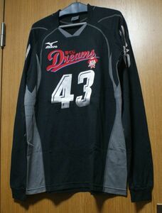 ミズノ/MIZUNO製 宝くじドリームス 青山 繁 #43 ユニフォーム 実使用