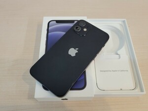 ジャンク SIMフリー Apple iPhone12 mini 128GB Black MGDJ3J/A 