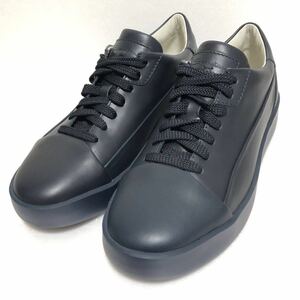 サントーニ Santoni スニーカー レザー ネイビー/紺 #6 ほぼ未使用