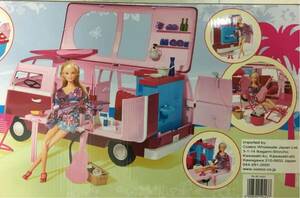 Barbie ハワイアン ワーゲンバス キャンピングカー steffi Love Hawaii camper バービー ピンク 