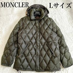 希少 MONCLER 茶タグ モンクレール カーキー ダウンジャケット フード アウター 大きいサイズ