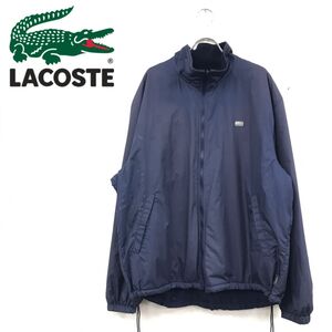 1N2104-R◆LACOSTE ラコステ リバーシブルデザインブルゾン◆サイズ5 メンズ 紳士 アウター 裏フリース 秋冬 スポーツ ネイビー