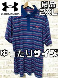 良品 アンダーアーマー UNDER ARMOUR メンズ 半袖ポロシャツ 2XL