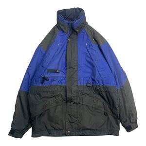 【ワケあり品】 THE NORTH FACE ザ・ノースフェイス スキーウェア スノボウェア マウンテンパーカー フード収納可能 ブルー ブラック XL