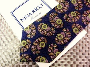 ♪0152S/W♪新品【花 植物 ペイズリー 柄】ニナリッチ【NINA RICCI】ネクタイ