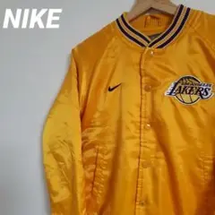 90s TEAM NYLON VARSITY JACKET LAKERS