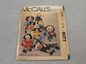 ★レトロ McCALL’S マコール ラガディ Ann and Andy アン＆アンディ ドール 人形 型紙 1982年 英語 U.S.A★カントリードール