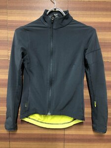 HI179 ラファ Rapha スープレスジャケット SOUPLESSE JACKET 長袖 グレー 黄 XXS 裏起毛 ※汚れ