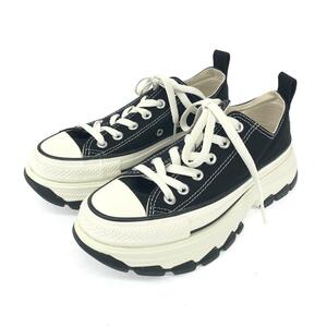 良好◆CONVERSE ADDICT コンバースアディクト スニーカー 23.5◆1SD477 ブラック キャンバス トレックウェーブ レディース 靴 シューズ