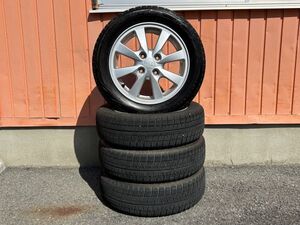 ★売切★ムーヴ他★BRIDGESTONE★BLIZZAK REVO GZ★155/65R14★スタッドレスタイヤ×純正アルミホイール★４本セット★(101