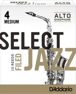 ダダリオ リード アルトサックス用 SELECT JAZZ FILED RSF10ASX4M [硬さ:4M] 10枚入り 【国内正規品】