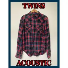 TWINS ACOUSTIC チェック　ネルシャツ ツインズアコースティック