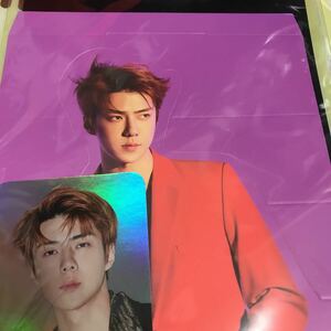 exo EXO エクソ新品 ホログラム フォト セフン sehun 公式　新品 ☆ チャニョル ベッキョン スホ カイ シウミン レイ チェン ギョンス