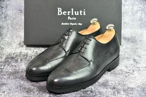 ベルルッティ　Uチップ　サイズ7 (25.5cm程度)　ブラックパティーヌ　Berluti　レザーシューズ