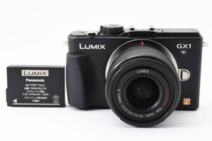 ◆外観美品・動作OK◆PANASONIC パナソニック LUMIX DMC-GX1 G VARIO F3.5-5.6 14-42mm ASPH. MEGA O.I.S.バッテリー付◆#CE100253