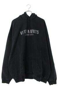 ヴェトモン VETEMENTS 24AW UA65HD250C サイズ:L リミテッドエディションロゴクリスタルパーカー 新古品 SS13