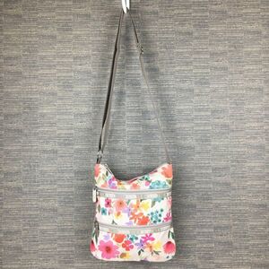 Le Sportsac/レスポートサック　ショルダーバッグ　ベージュ　花柄　管NO.B19-25