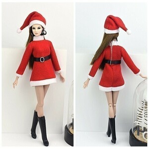 バービー 1/6ドール 人形 フィギュア カスタムドール クリスマス 衣装 (B2112133)