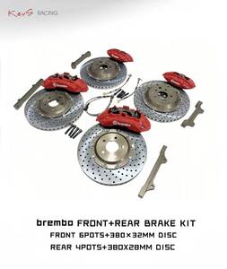 「KevS racing」レクサス LX570 ブレンボ ブレーキキット Brembo 6pot+4pot 380mm+380mm