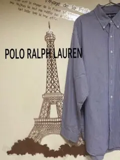 POLO RALPH LAUREN ギンガムチェックシャツ　メンズXLサイズ