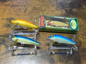 OLD/RAPALA/CD5/未使用・ナナメ封印・口紅・腹巻含む4点セット/FINLAND他/オールド/ラパラ/カウントダウン/フィンランド/(エリア/トラウト)