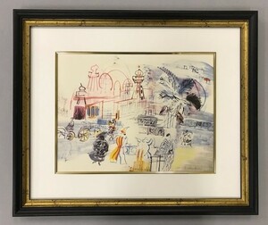 【特価】　≪　　ラウル 　デュフィ 　　≫　　COLLOTYPES【コロタイプ版画】 　　CARNIVAL AT NICE 　　1959年 　　RAOUL DUFY