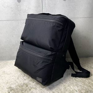 [極美品] PORTER ポーター JOIN ジョイン デイパック メンズ ビジネスバッグ リュック 日本製 A4+PC可 大容量 吉田カバン ナイロン 黒