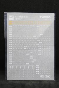 TOMIX HO-022 国鉄 485系 特急電車 （初期型） 4両 基本セット 付属品 HO-Z90 床下機器標記 電車用A インレタ 転写シート 1枚