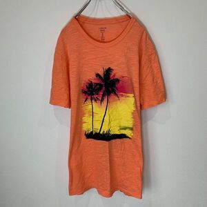 [KWT366] GAP Tシャツ オレンジ Mサイズ ポス