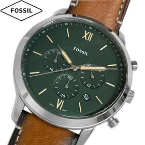 FOSSIL フォッシル 腕時計 新品・アウトレット NEUTRA ニュートラ FS5963 メンズ グリーン文字盤 クォーツ 革ベルト 並行輸入品