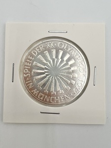 現状品 ドイツ 1972年 ミュンヘンオリンピック 記念銀貨 10マルク銀貨 外国貨幣