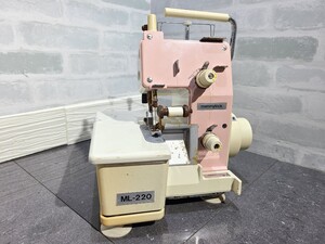 【ジャンク品】管1J85 美馬精機 ロックミシン mammy lock ML-220 電源コード無し、フットペダル無し　動作未確認