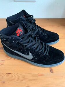 NIKE DUNK SB HI PREMIUM FRASH BACK 2015 28cm 美品 ブラック 黒 AIR レア 希少