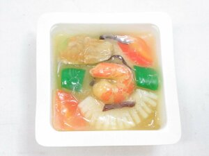 ★【直接引取不可】 食品サンプル ディスプレイ 八宝菜 あんかけ 中華 中華料理 容器付き 惣菜 おかず 一品 見本品 料理模型 飲食店 置物