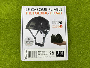 Overade PLIXI FIT SMサイズ LE CASQUE PLIABLE THE FOLDING HELMET スポーツ ブラック 折りたたみ式ヘルメット