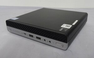 省スペースデスクトップパソコン　HP　EliteDesk 800 G5 Desktop Mini PC　i5-9500T　16GB　NVMe SSD 256GB 　Windows11　管理No.4A361