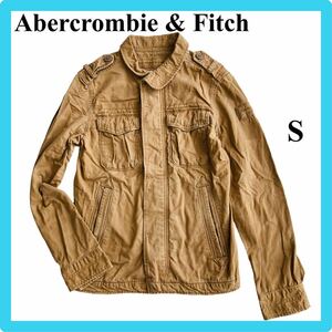 1円★Abercrombie & Fitch★アバクロンビーアンドフィッチ★SENTINEL JACKET★センチネルジャケット★ミリタリー★ダメージ加工★茶★S