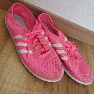 adidas★アディダス★NEO★ネオ★メッシュスニーカー★軽量★ピンク★24.5cm