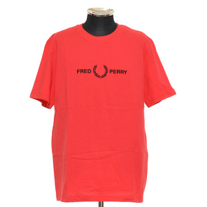 ●483607 FRED PERRY フレッドペリー ●Tシャツ ●Embroidered SS Tee 月桂樹ロゴ M7514 サイズL メンズ