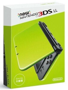 中古ニンテンドー3DSハード Newニンテンドー3DSLL本体 ライム×ブラック