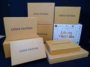 O1233 LOUIS VUITTON ルイヴィトン 色々なサイズの空き箱9点と巾着2点 ハイブランド 現状品/200