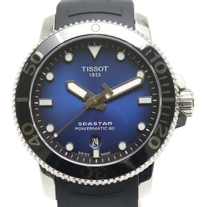 ティソ TISSOT シースター パワーマティック80 T120407 メンズ オートマ ブルーグラデーション SS×ラバー