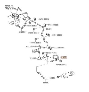 ランクル 70 ランドクルーザー トヨタ 純正 1HZ 1HDFTE 1FZFE 31489 チューブコネクタ トゥー フレキシブルホース チューブ 新品 未使用