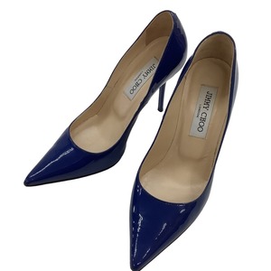 ♪♪ JIMMY CHOO ジミーチュウ レディース パンプス ハイヒール ピンヒール SIZE 36 ブルー やや傷や汚れあり