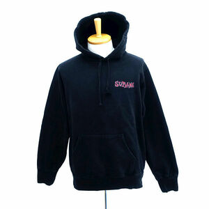 ★ Supreme シュプリーム Portrait Hooded Sweatshirt ポートレイト パーカー ブラック 18AW サイズM 中古 古着 (0220420711)