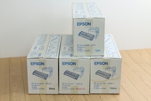 未使用!!【エプソン】（LPCA4ETC1）ETカートリッジ４色セット 2008年製 LP-2000C LP-3000C用　管ざ7290