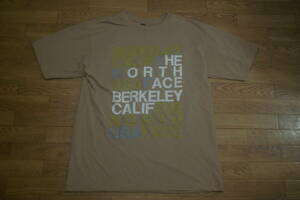 THE NORTH FACE TEK TEE NT32992 ベージュ L 古着 ノースフェイス テックティー Tシャツ Recycle Fiber ポリエステル 100% berkley calif 